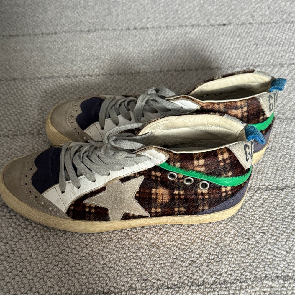 Golden Goose Pony Hair High Tops women size 6